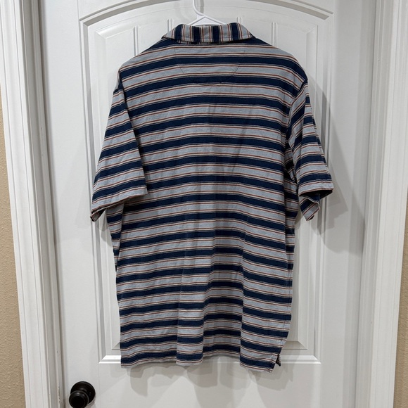 EUC Striped Blue and White Men's Shirt - Picture 5 of 5